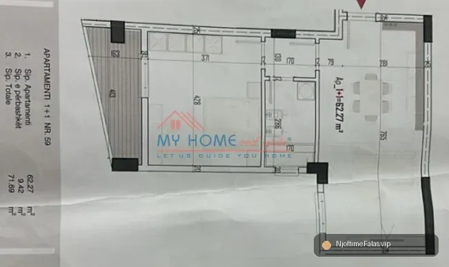 Apartament 1+1 ne Shitje ne Paskuqan në Tiranë — Çmimi: € 83600.00 | NjoftimeFalas.vip