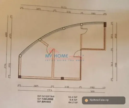 Foto 6/6: Tirane, shitet apartament 1+1+Ballkon Kati 1, 64 m² 89.000 € (Rruga Dalip Topi) në Tiranë — Çmimi: € 89000.00 | NjoftimeFalas.vip