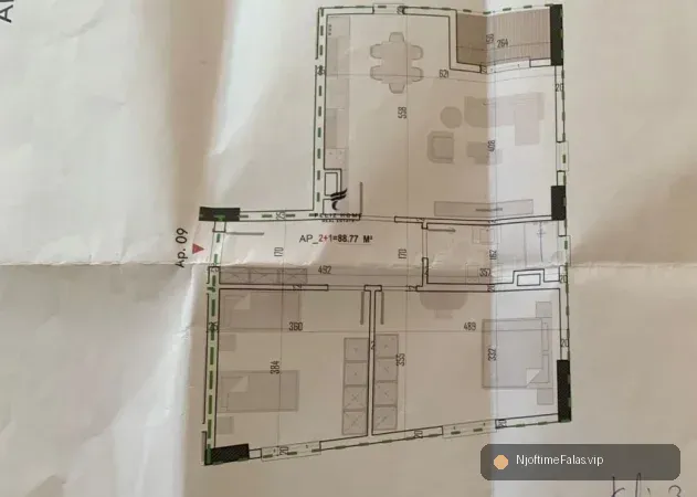 Tirane, shitet apartament 2+1 Kati 3, 103 m² 119.000 € (PASKUQAN) në Tiranë — Çmimi: € 119000.00 | NjoftimeFalas.vip