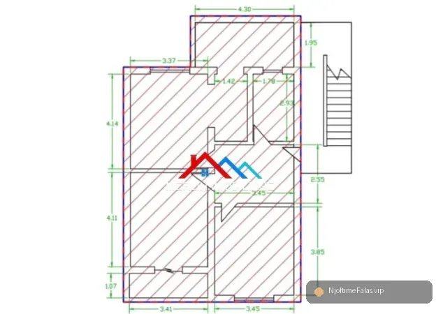 Tirane, shitet apartament 2+1+Ballkon Kati 5, 91 m² 205.000 € (BULEVARDI ZOGU I PARE) në Tiranë — Çmimi: € 205000.00 | NjoftimeFalas.vip