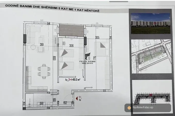 Tirane, shitet apartament 2+1+Ballkon Kati 3, 109 m² 82.500 € (KAMEZ) në Tiranë — Çmimi: € 82500.00 | NjoftimeFalas.vip